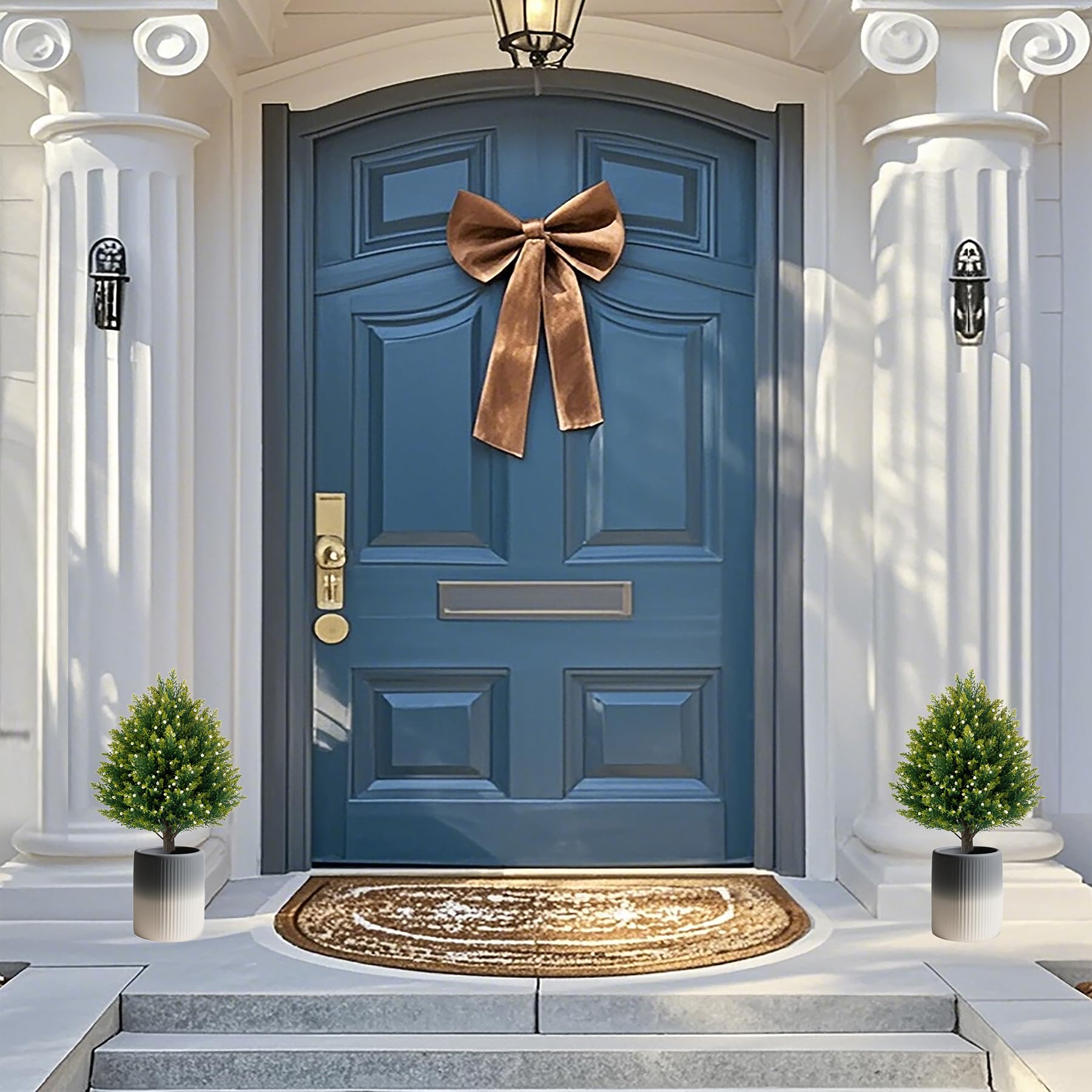 JoyPower weatherproof materials ensure durable evergreen display year-round.