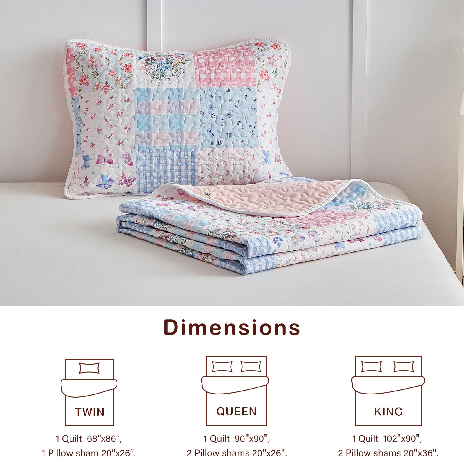 Joyreap sham 20x26 coordinates with the quilt
