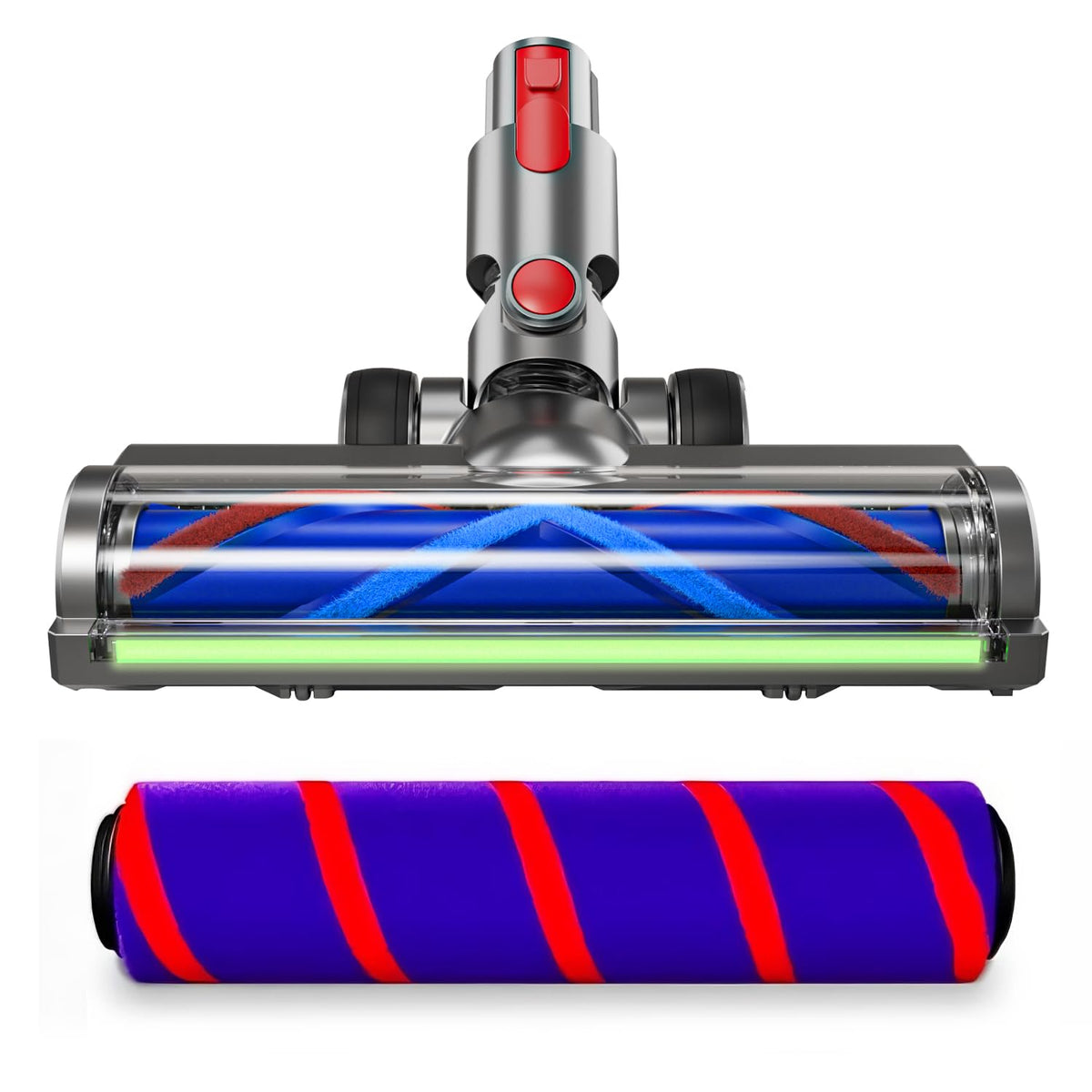 JOYSIHO LED-light replacement head for Dyson enhances dark corner cleaning