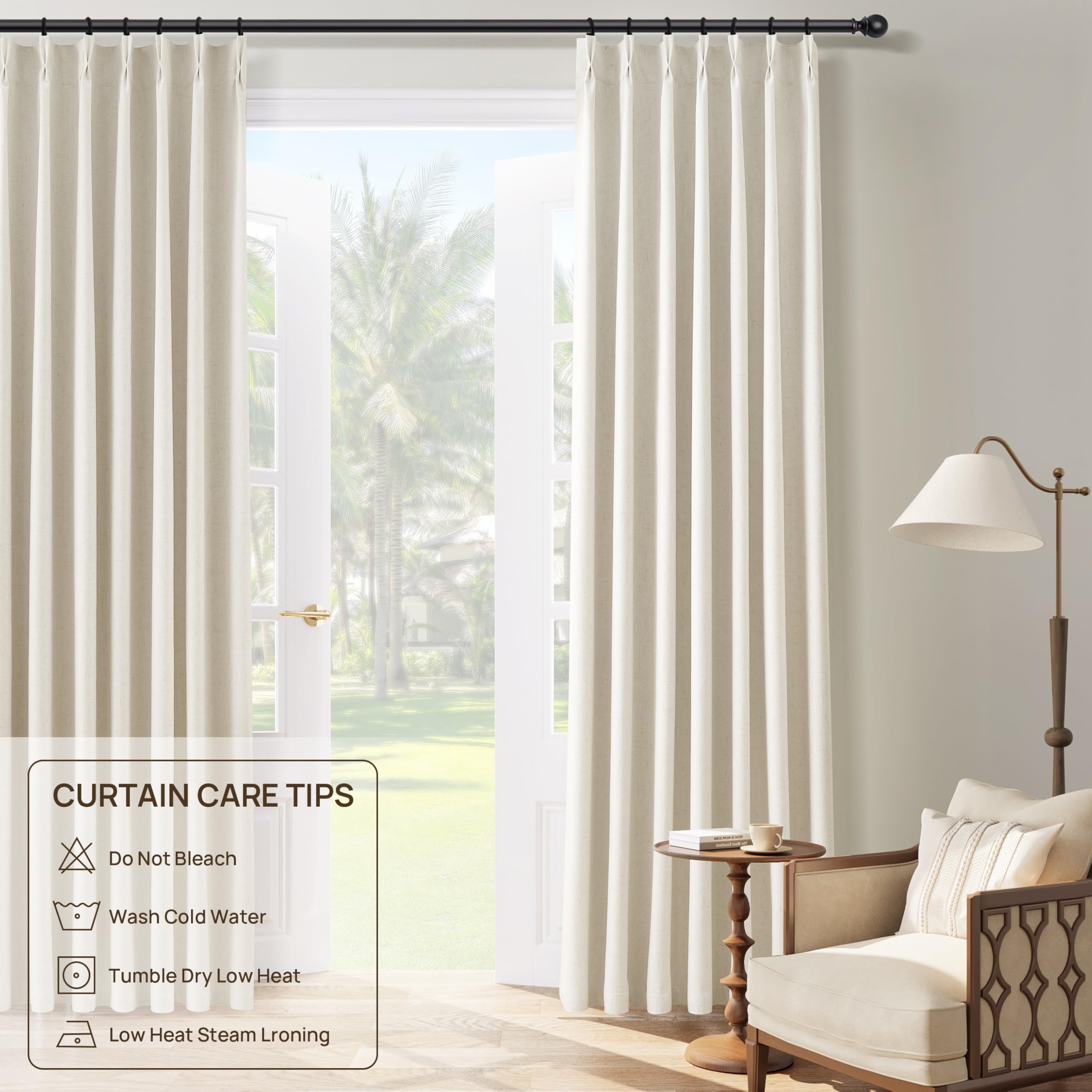Joywell 96-inch curtains ideal for bedrooms and home theaters