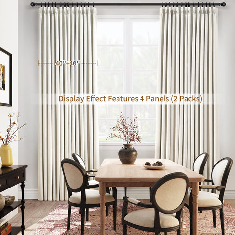 Joywell privacy-friendly blackout panel in natural cream