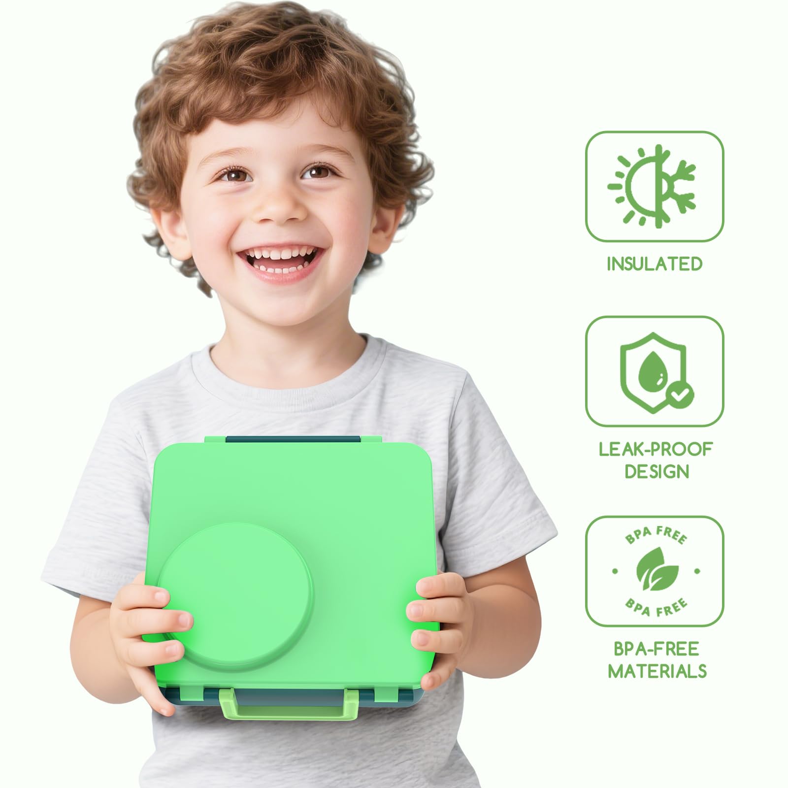 JoyYum bento box kids dishwasher-safe design for easy cleaning