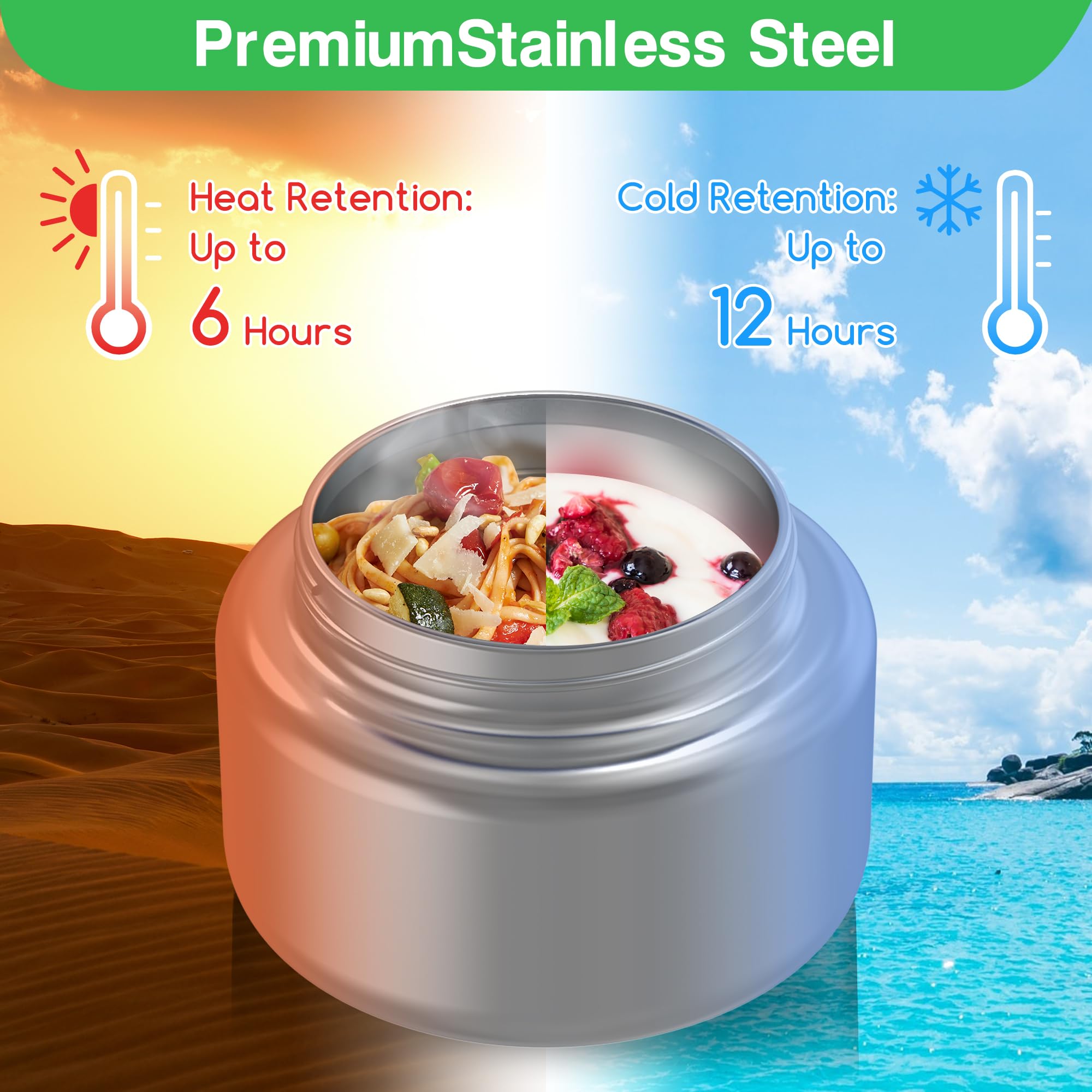 JoyYum bento box kids removable divider for sauce separation