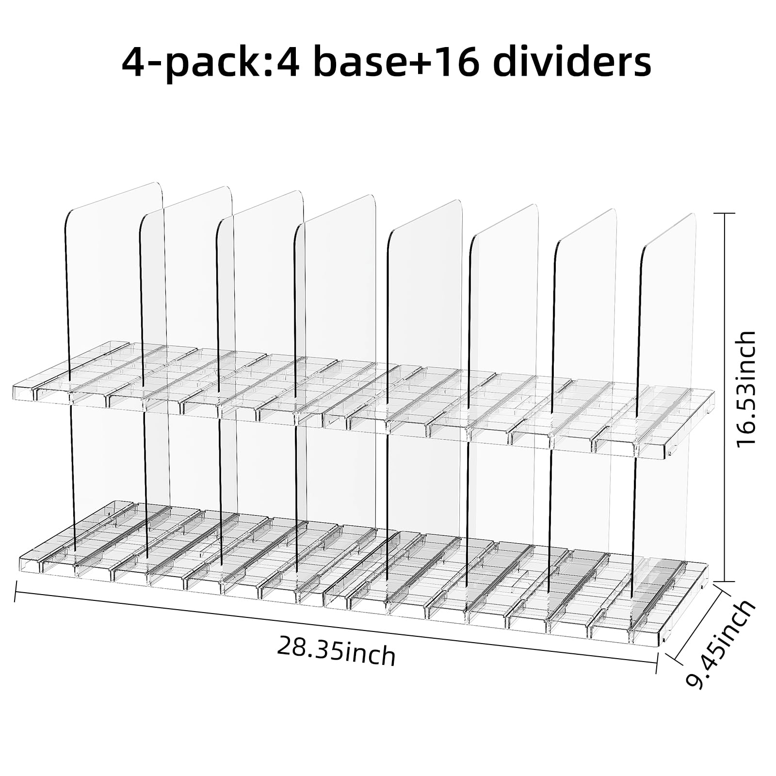Joyzan purse organizer in clear acrylic preserves bag shape and quick visibility.