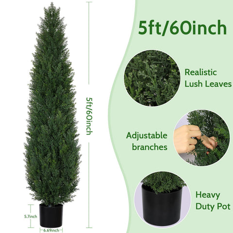 jozhenju cedar topiary suitable for indoor entryway corners.