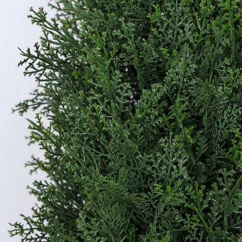 jozhenju cedar topiary uv-resistant material preserves vibrant green color.