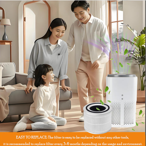 Jpbaisqic kitchen living bedroom use case for versatile air purification