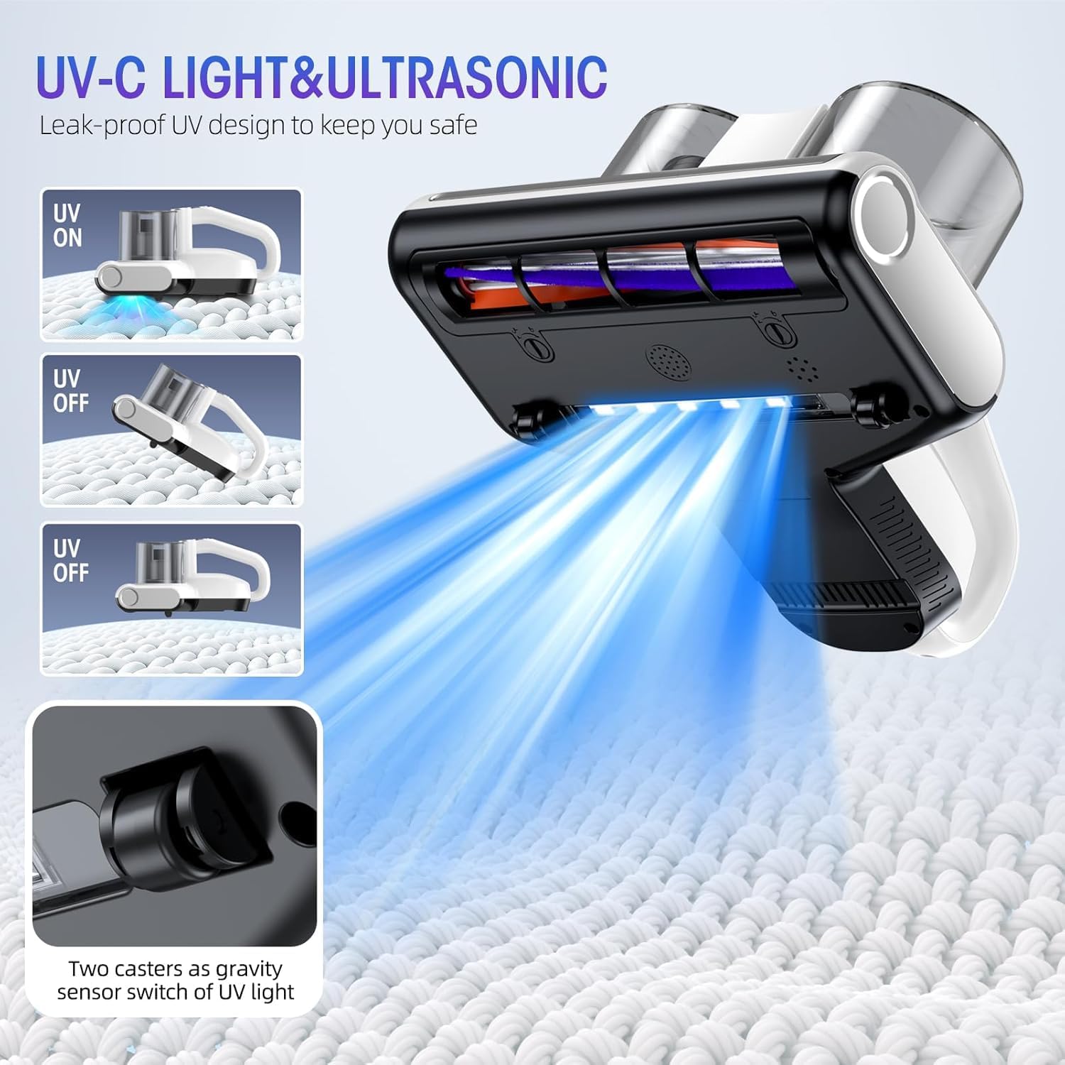 JPHYLL mattress vacuum uses 140°F heated air to dry cleaned zones.
