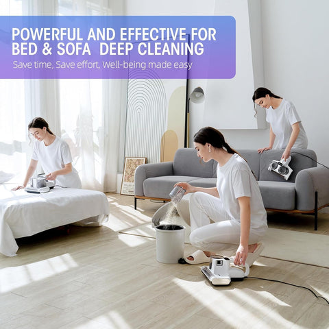 JPHYLL mattress vacuum HEPA filter helps maintain cleaner air.