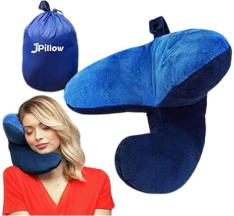 J-Pillow carry bag blue keeps your travel essentials organized and accessible.