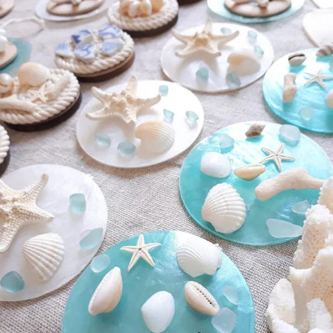 JQAQJU armored starfish for crafts adds texture to projects.