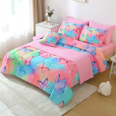 Twin bedding set displayed with coordinated sheets for a cohesive look.