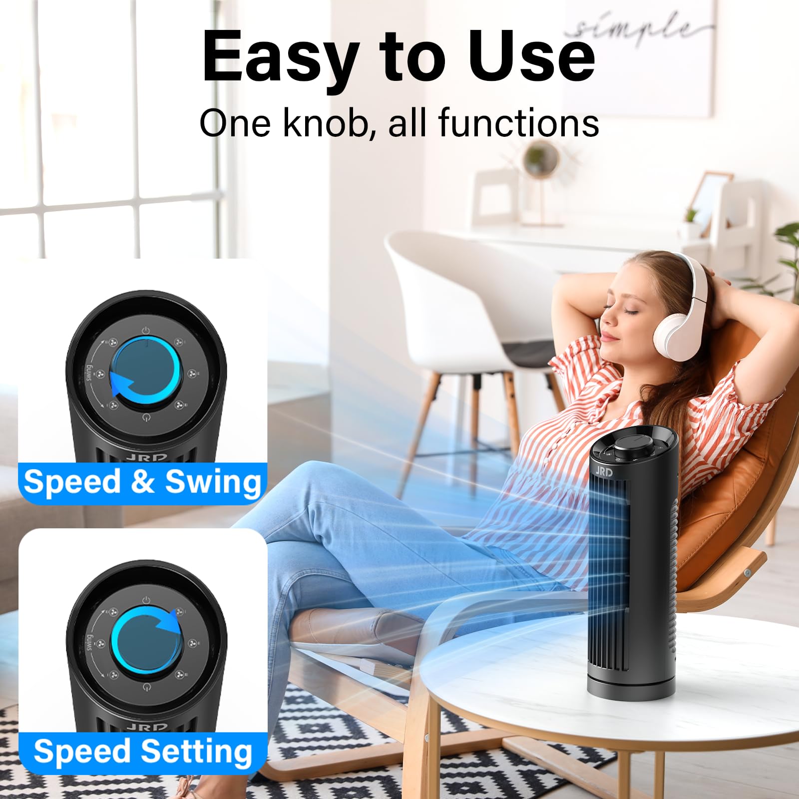 JRD overheating protection automatically shuts off for safe use.