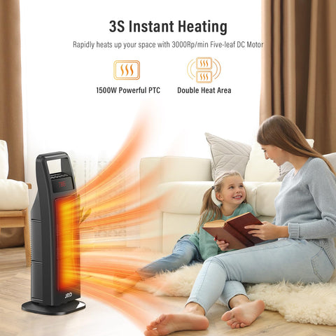 JRD Space Heater timer 1–8 hours for customized warmth