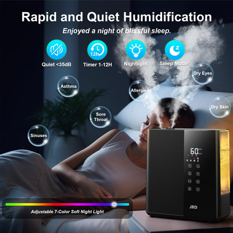 JRD humidifier auto humidity sensor maintains comfortable air
