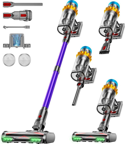 JRFYHFT V16 Pro front angled view showing slim cordless design for quick cleanups.