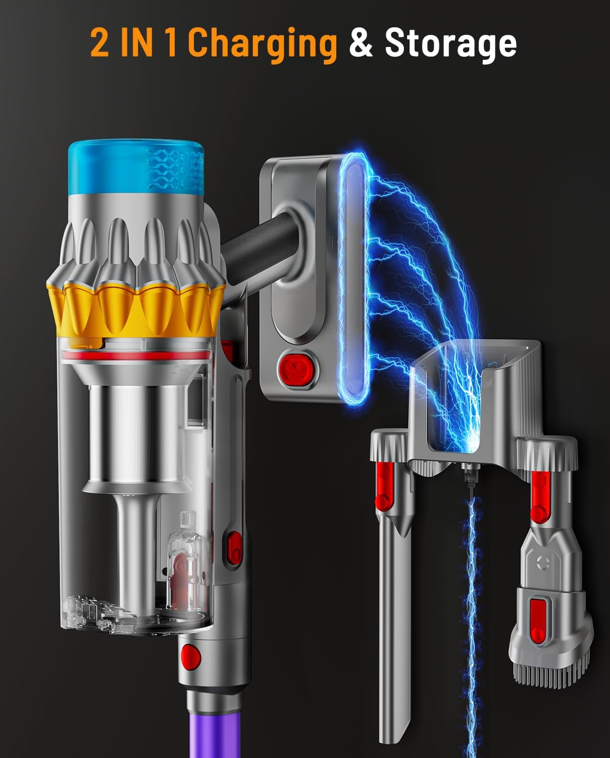 JRFYHFT V16 Pro green light helps pick up fine debris in corners.