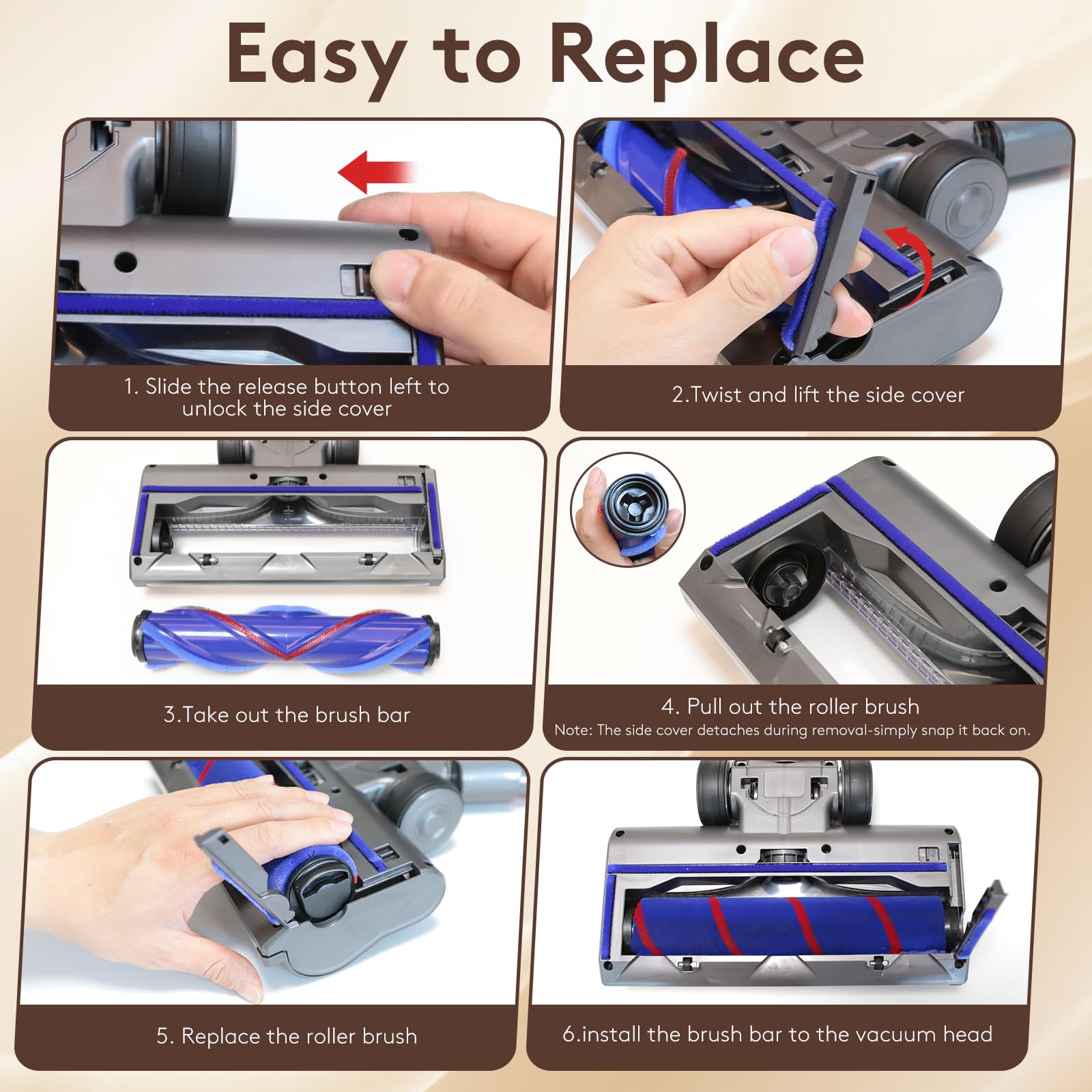 Jruav compatible with hard floors and tiles for precise debris pickup