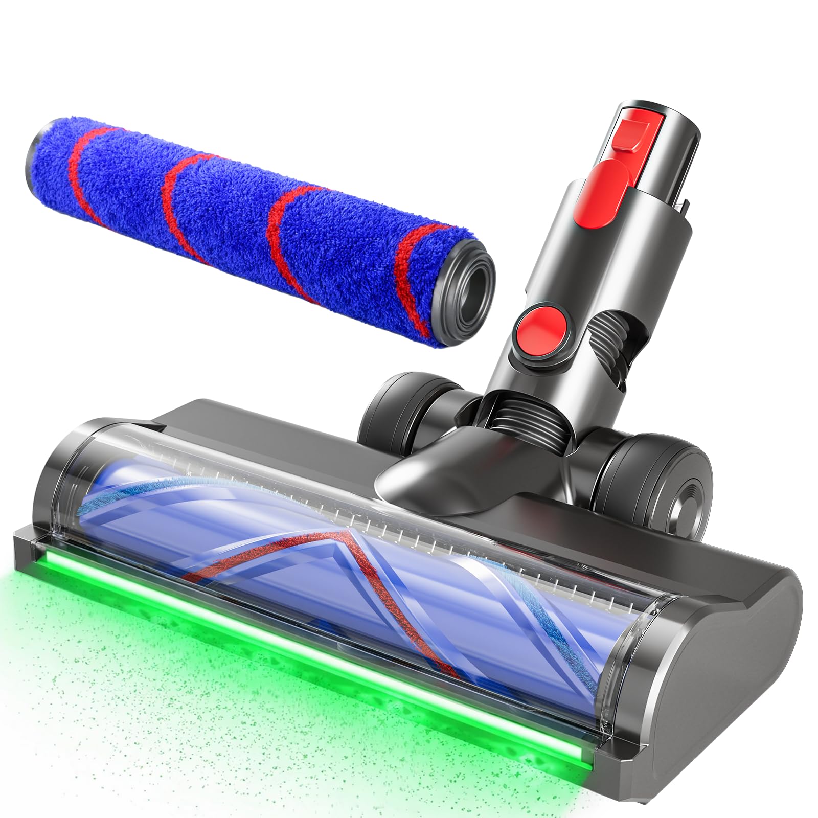 Jruav Dyson replacement head with 180-degree rotation for versatile cleaning on hard floors