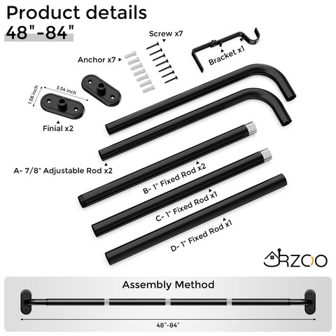 JRZOO matte black finish emphasizes durability and sleek design.
