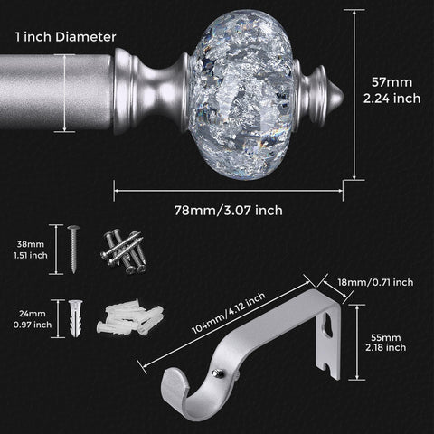 JRZOO telescopic adjustable rod extending from 30 to 88 inches.