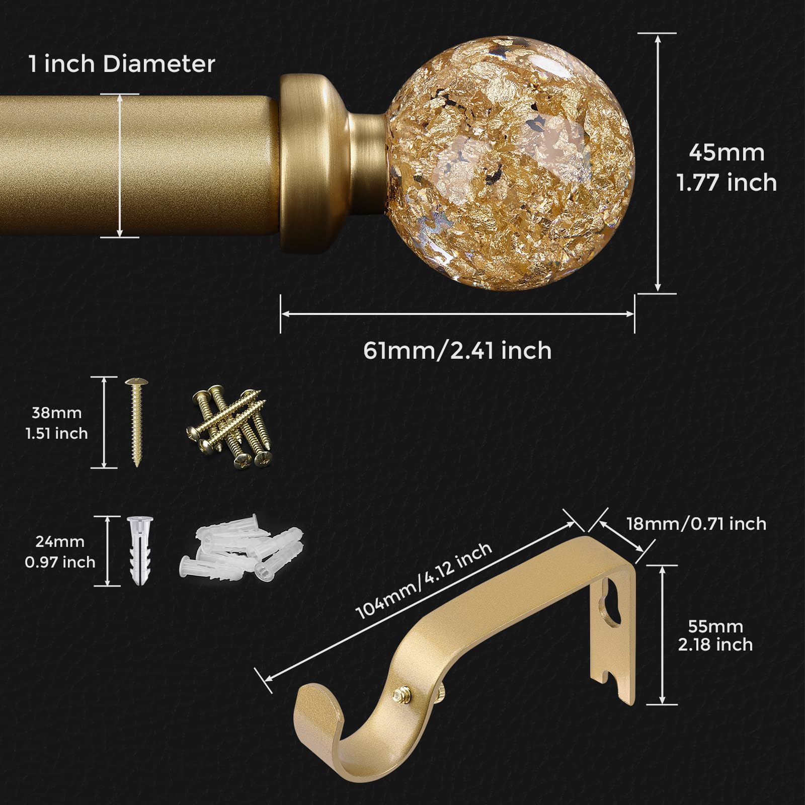 JRZOO telescoping rod adjusts from 30 to 88 inches for versatile window fit