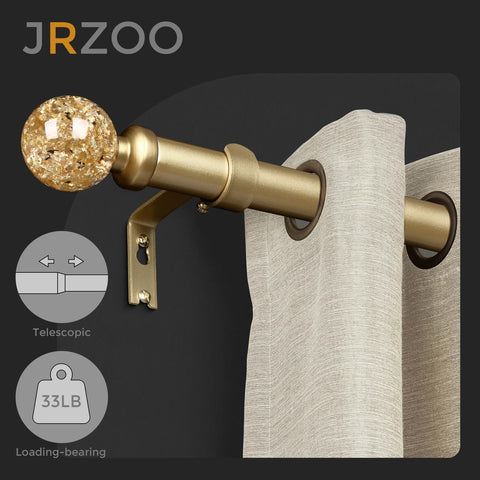 JRZOO rod fits 30-84 inch windows with adjustable range