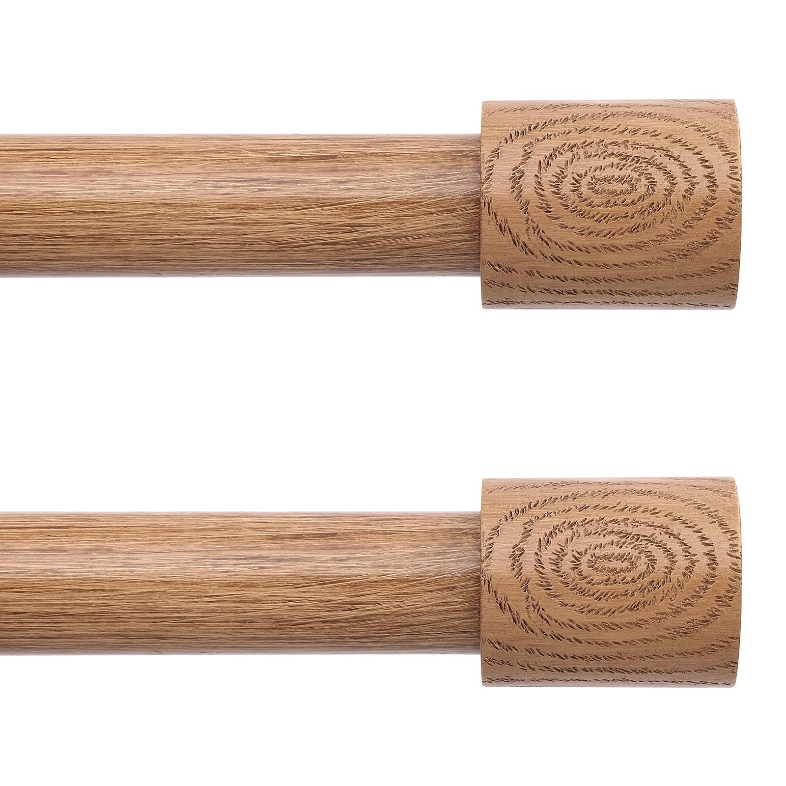 JRZOO wood curtain rod assembly for easy fitting and sturdy support
