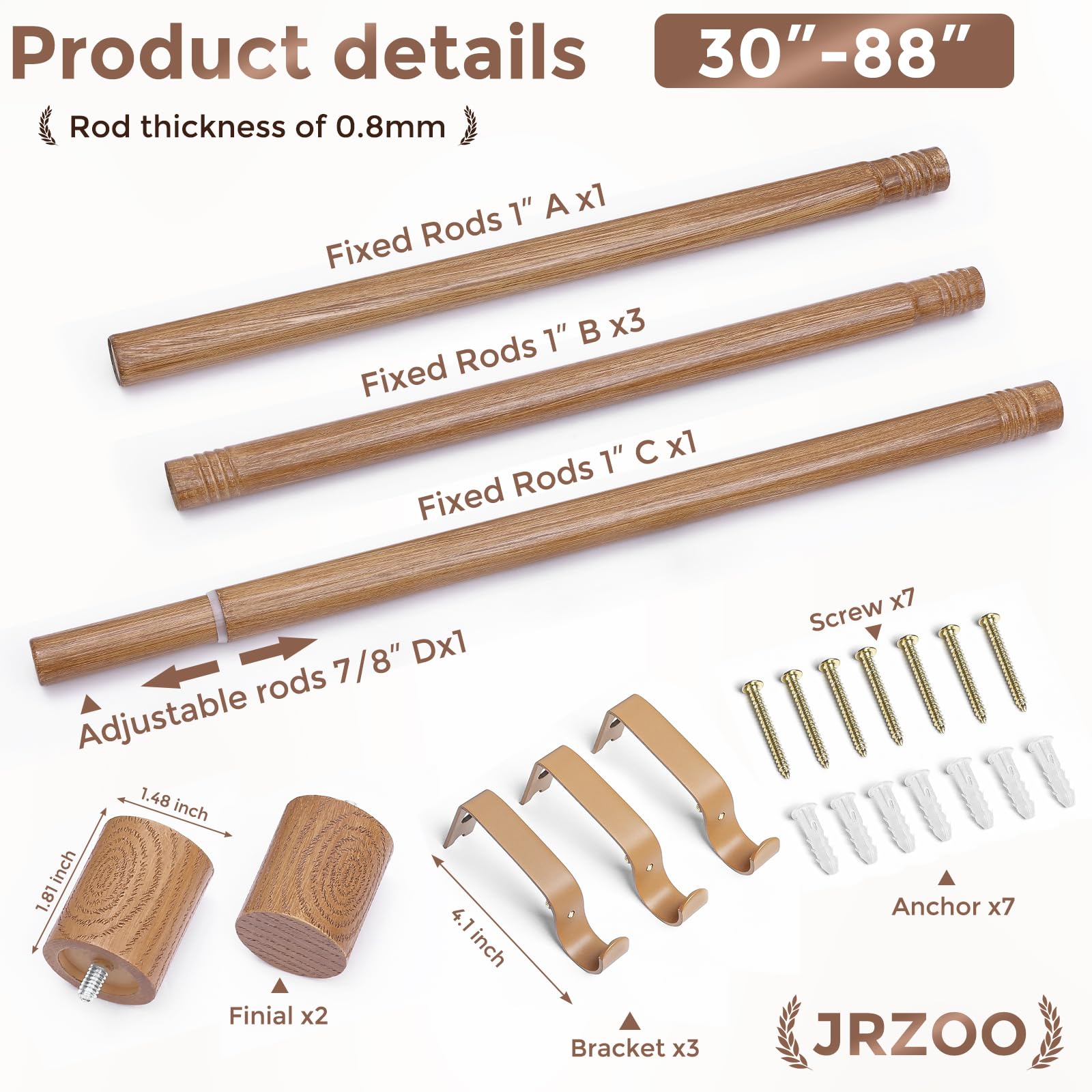 JRZOO rustic farmhouse design complements bedrooms and kitchens