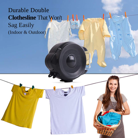 JS HANGER automatic-rewind design keeps the line clean and compact after use