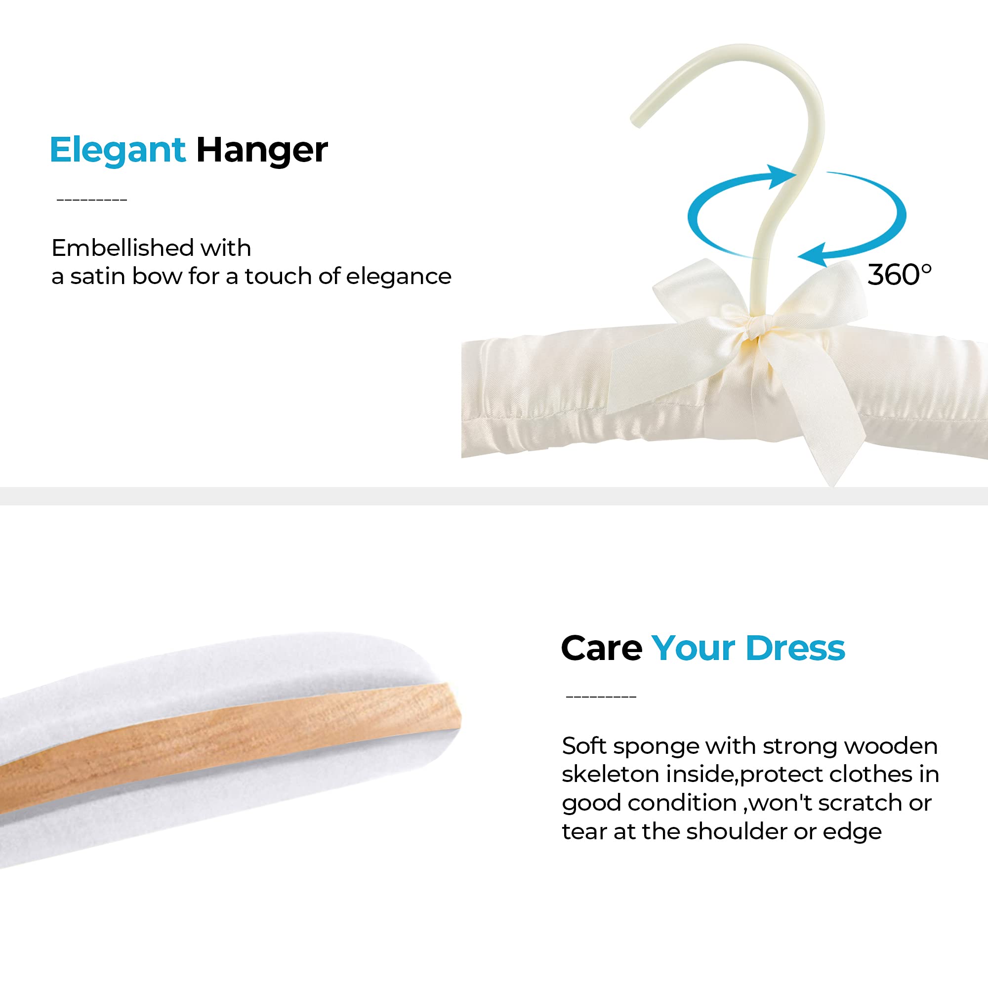 JS HANGER extra-soft plush padding cushions garments and edges.