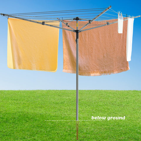 JS HANGER outdoor umbrella dryer with 21 vinyl lines for efficient drying