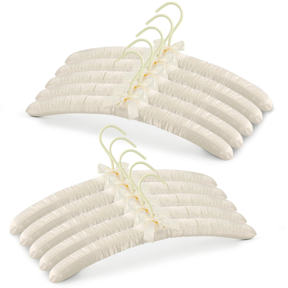JS HANGER padded hanger, 17-inch length prevents shoulder bumps on sweaters.