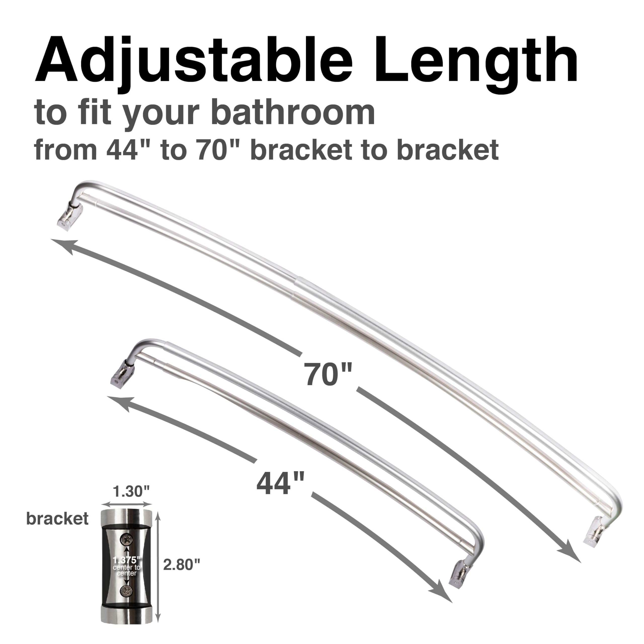 JS Jackson Supplies curved design creates more elbow room in your shower