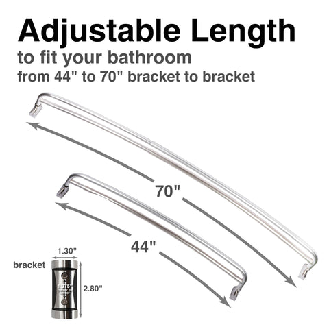 JS Jackson Supplies curved design creates more elbow room in your shower