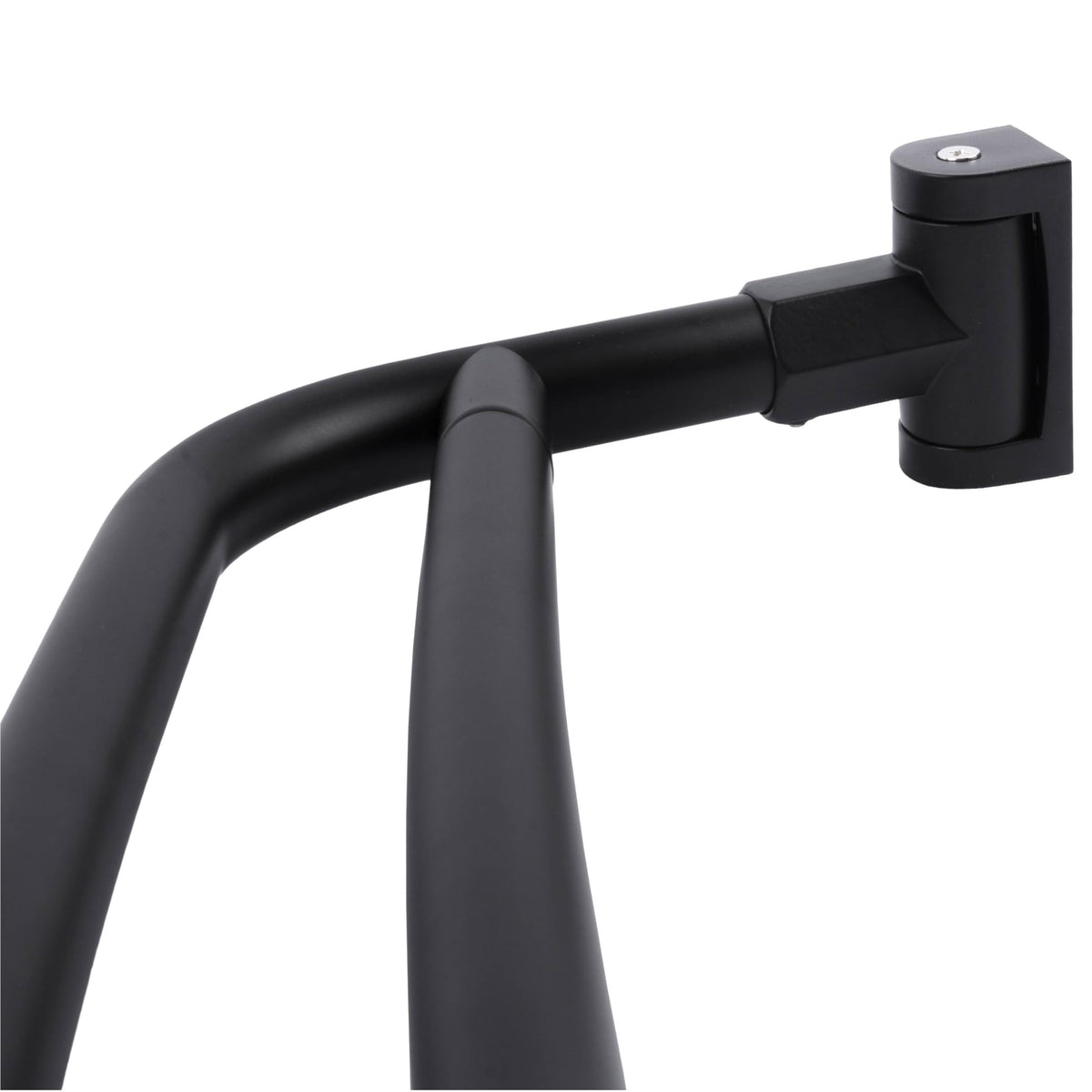 JS Jackson Supplies double curved shower rod adjustable 44 to 70 inches for versatile layouts