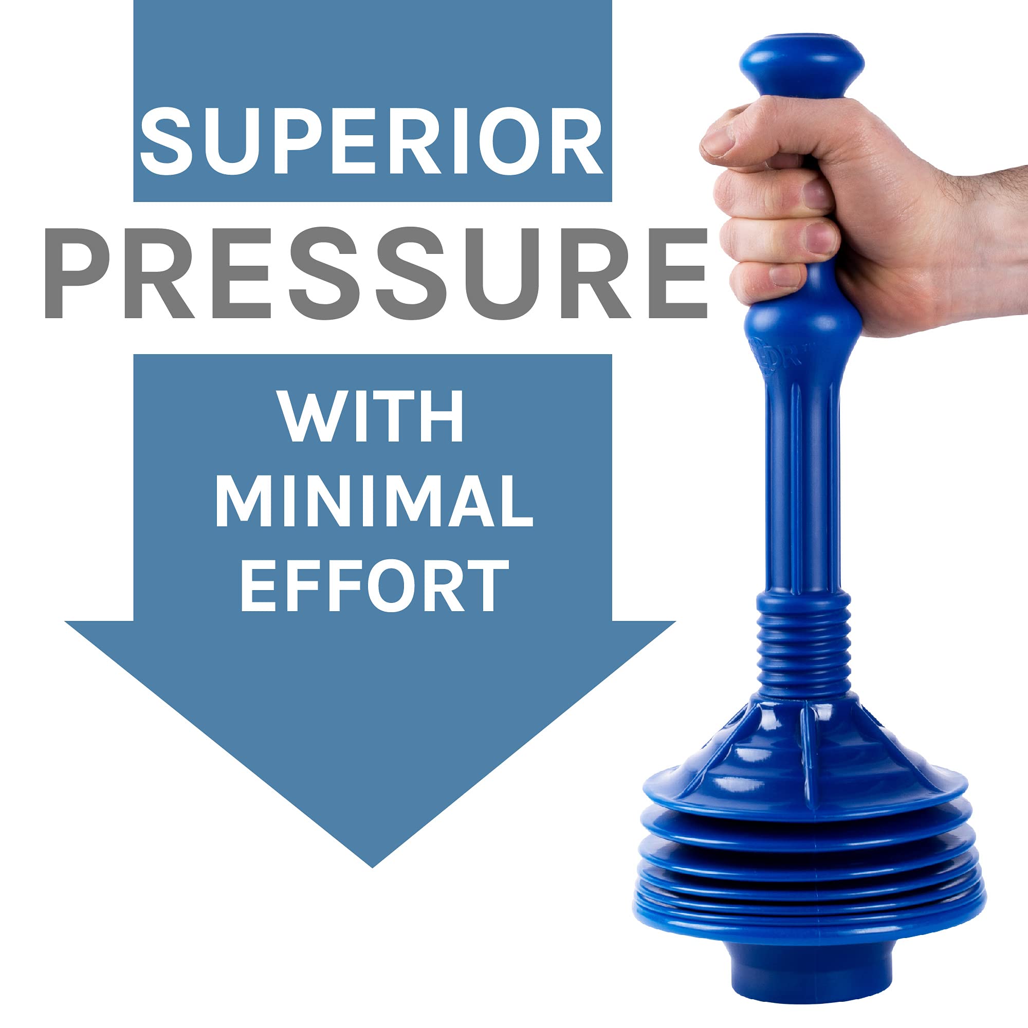 JS Jackson Supplies heavy-duty plastic gives durable plunger performance