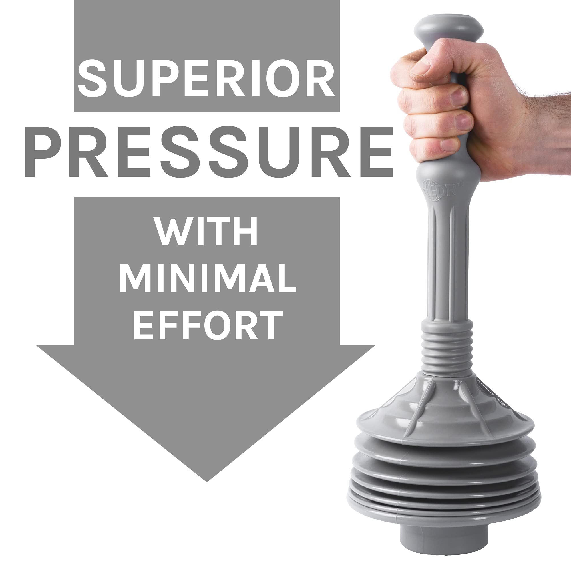 JS Jackson Supplies multifunctional plunger for toilet sink and shower drains