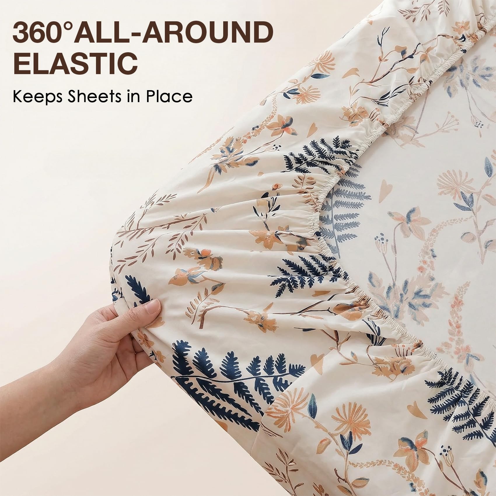 JSD Boho Floral on display demonstrates pattern fit for classic and modern bedrooms