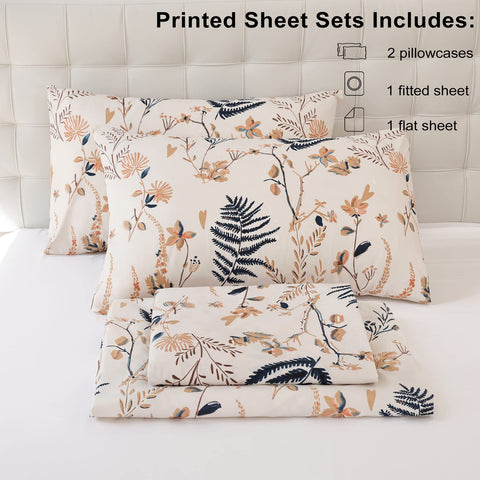 JSD Boho Floral fitted sheet shows extra deep pocket for secure fit