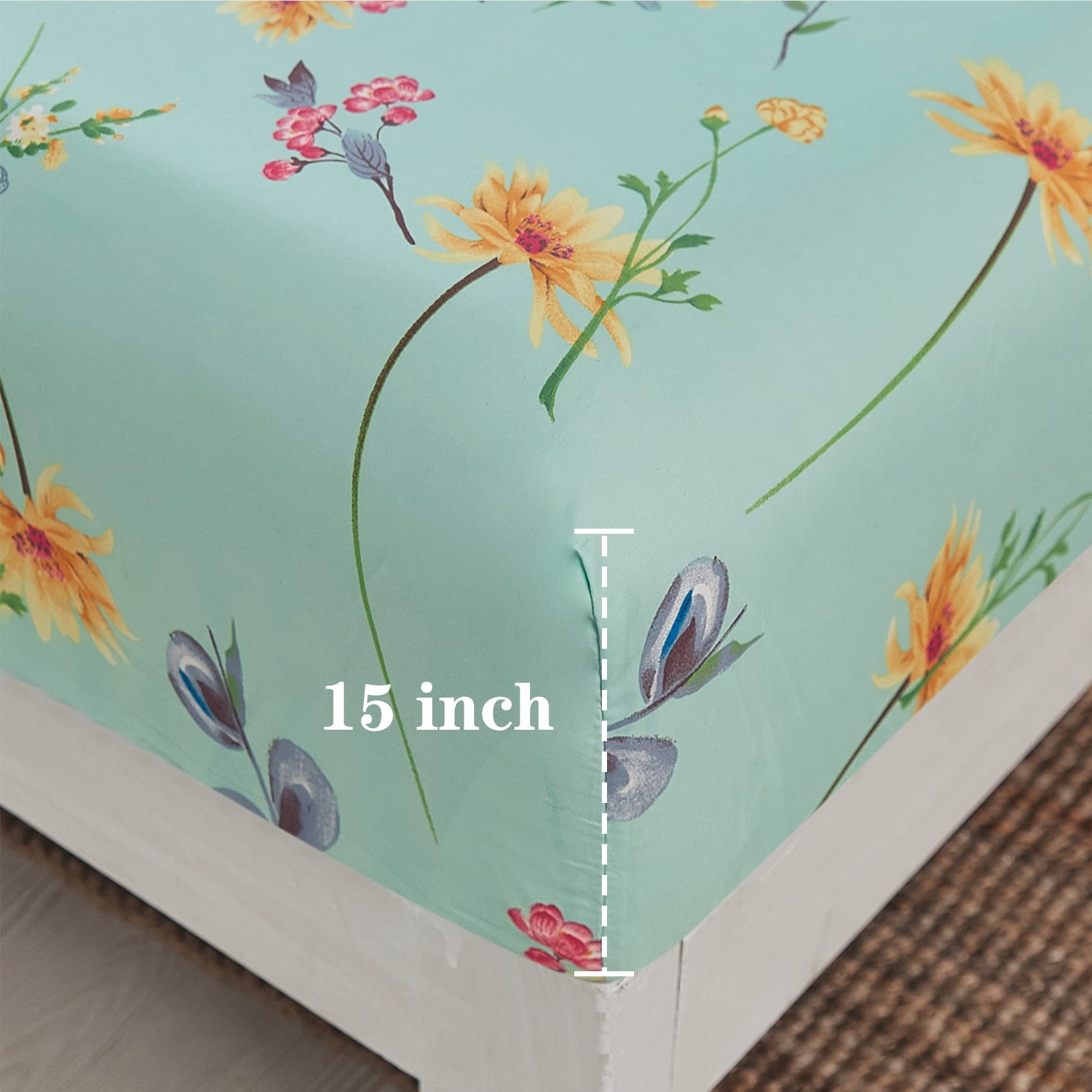 JSD pillowcase pair from the floral sheet set showcasing coordinated design and comfort