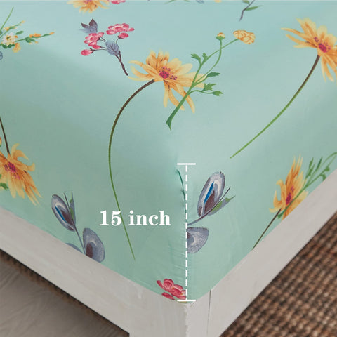 JSD pillowcase pair from the floral sheet set showcasing coordinated design and comfort
