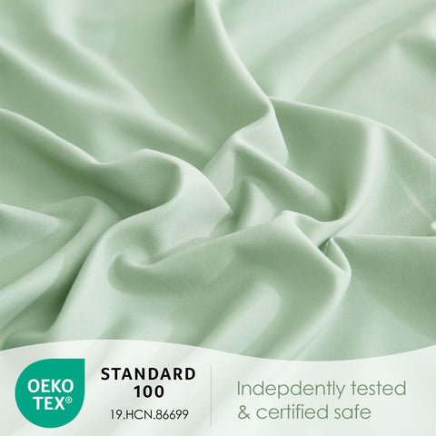 JSD Sage Green envelope pillowcases with neat closures for easy styling