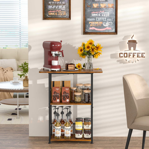 Jsskeeim corner farmhouse cabinet fits living room or dining area with style.