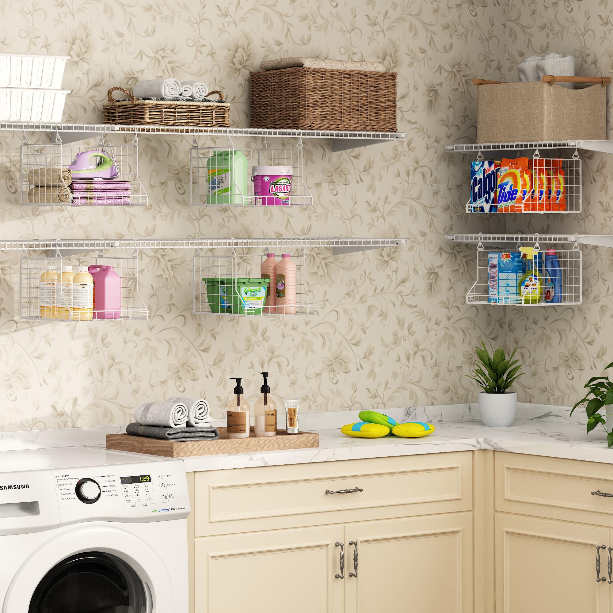 Jsskeeim compact system fits small laundry rooms and closets.