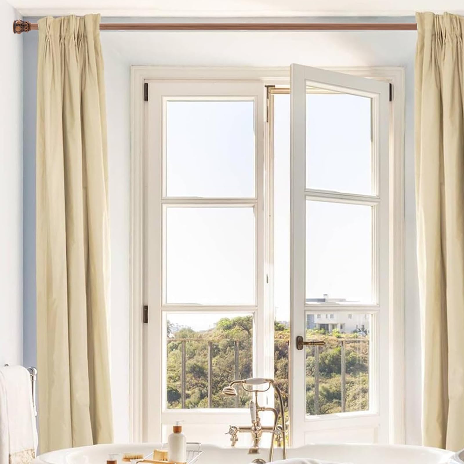 JTDTH adjustable length from 33.5 to 60 inches covers many spaces