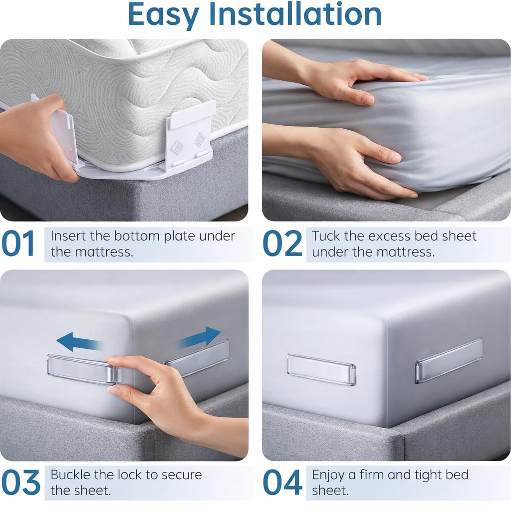 JTNFSH durable base and thick sidewalls deliver a strong grip for sheet security.
