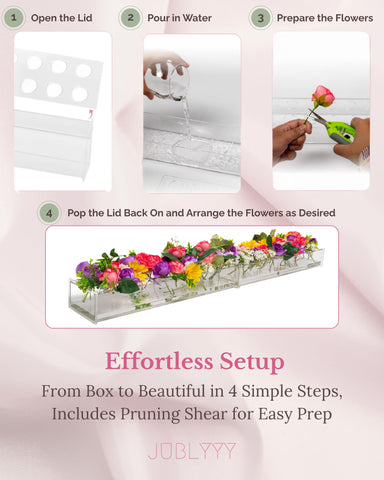 JUBLYYY elegant versatility suits weddings, events, and home decor displays.