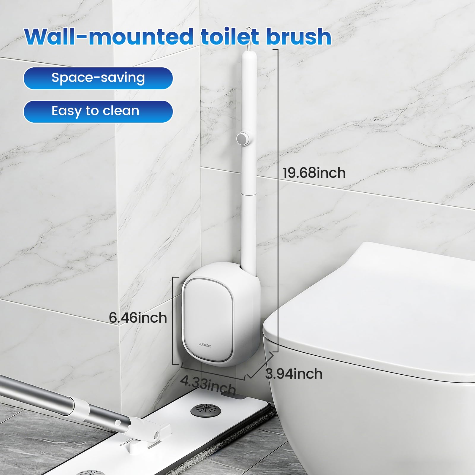 JUDRDO deep-clean action deodorizes while removing grime during every scrub