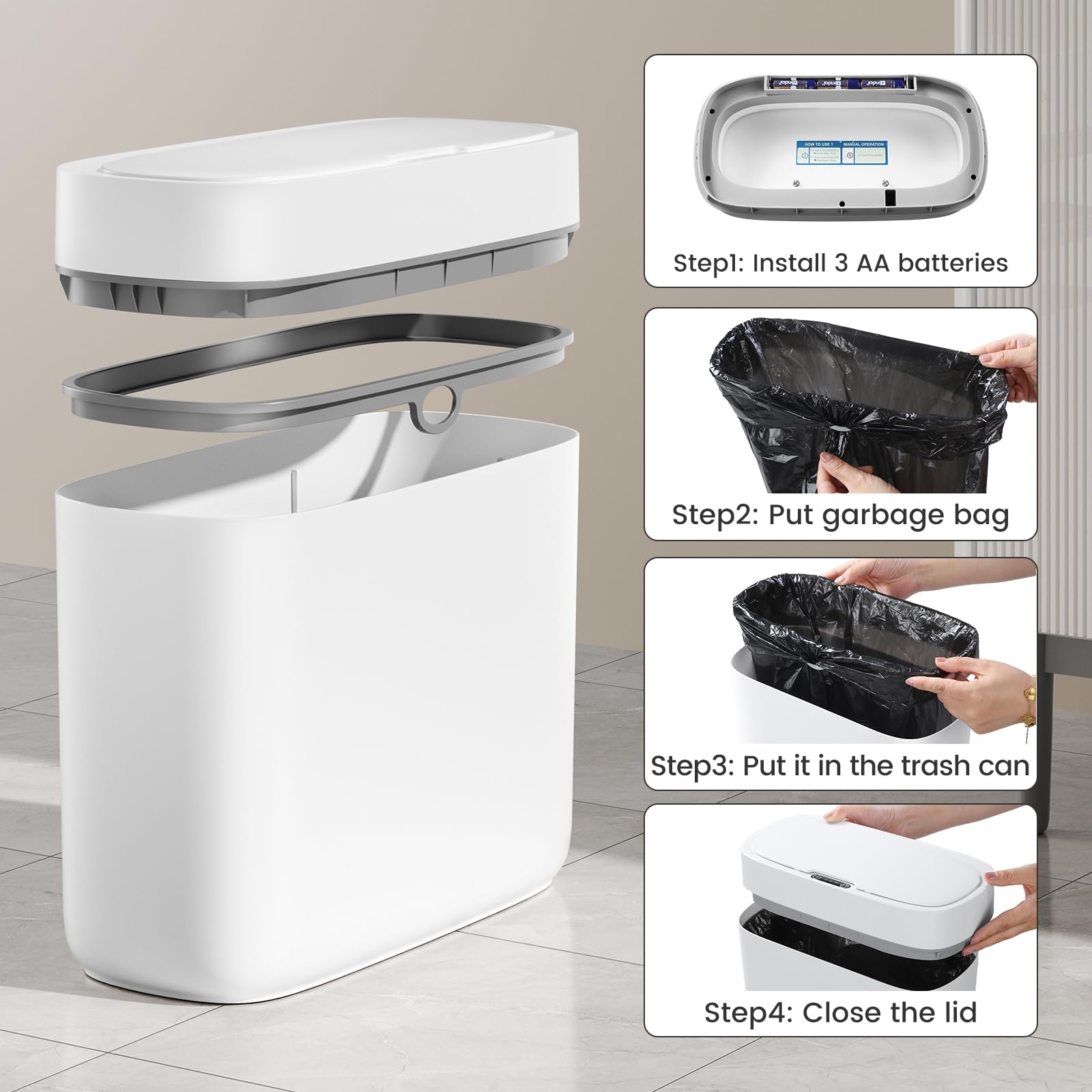 JUDRDO bag fixing ring keeps liners neat and secure